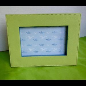 PHOTO FRAME LEATHER LOOK 4”x6” Green by Seagull